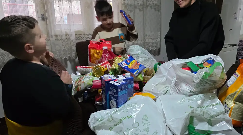 food purchase for at-risk family Bosnia Foundation Second