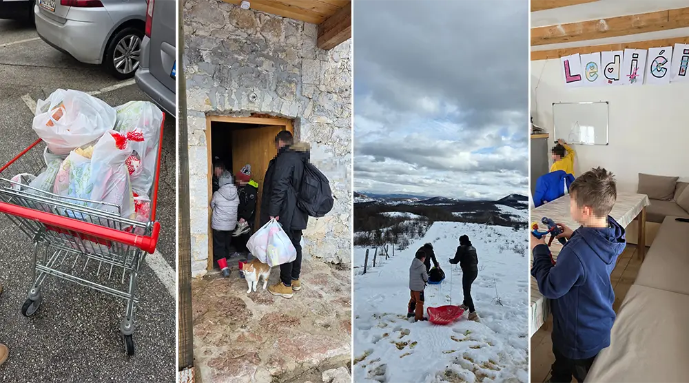 family at risk in Ledici on Bjelašnica Ledici Foundation Second